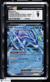Suicune ex 2023 Pokemon Trading Card Game Classic 010/034 Holo CGC 9