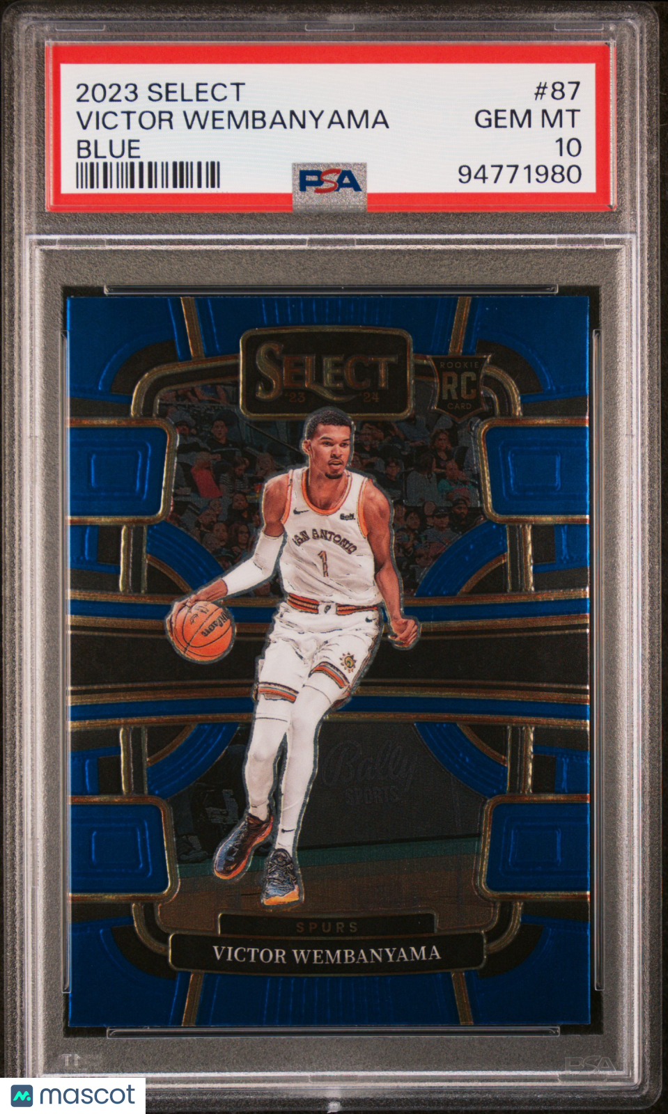 Victor Wembanyama 2023 Panini Select Rookie RC PSA 10 Spurs