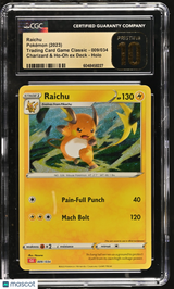 Raichu 2023 Pokemon Trading Card Game Classic #009/034 CGC 10