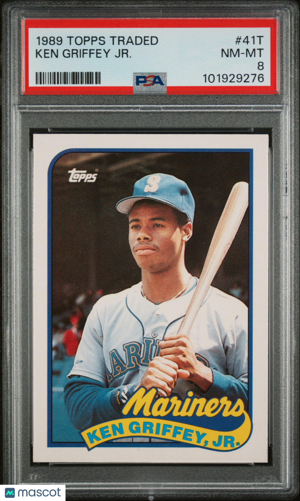 Ken Griffey Jr 1989 Topps Traded Rookie RC PSA 8 Mariners HOF