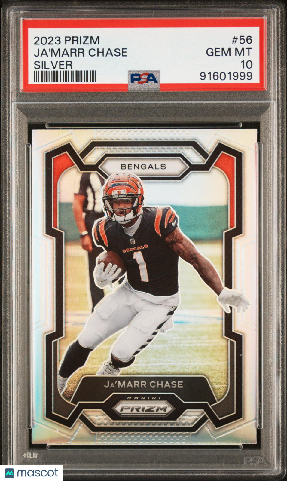Ja'marr Chase 2023 Panini Prizm Silver PSA 10 Gem Mint Bengles