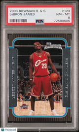LeBron James 2003 Bowman Rookies & Stars Rookie RC PSA 8 Near Mint