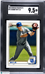 Bobby Witt JR. 2020 Bowman Prospects Paper 1st SGC 9.5 Mint Royals