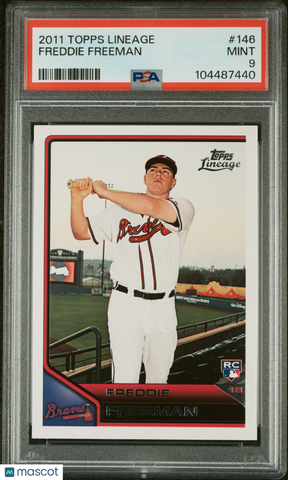 Freddie Freeman 2011 Topps Lineage Rookie RC PSA 9 Mint Braves Dodgers