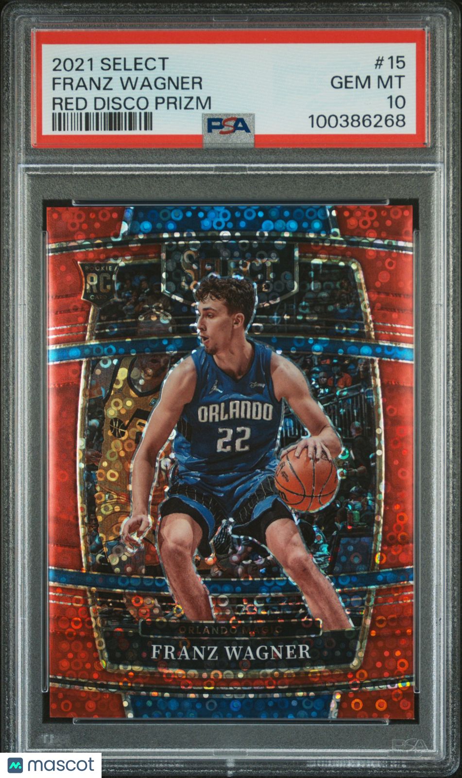 Franz Wagner 2021 Panini Select PSA 10 Red Disco /49 Prizm Rookie RC Magic