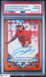 Jackson Holliday 2024 Bowman Sterling Rookie Auto /75 PSA 10 Orange Refractor RC