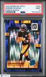 George Pickens 2022 Panini Donruss Optic Purple Shock Rookie RC PSA 9 Steelers