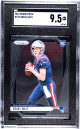 Drake Maye 2024 Panini Prizm Rookie RC SGC 9.5 Patriots