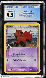 Vulpix 2006 Pokemon EX Dragon Frontiers #70/101 CGC 10 (Blue Label 9.5)