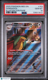 Gumshoos 2025 Pokemon Mega Evolution #153 Illustration Rare PSA 10 Gem Mint