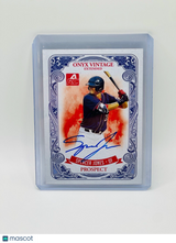 SPENCER JONES 2021 Onyx Vintage Extended Blue On Card Auto /400 Prospect Yankees