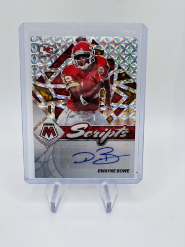 Dwayne Bowe 2022 Mosaic #s-db Scripts Auto Silver Mosaic Kansas City Chiefs