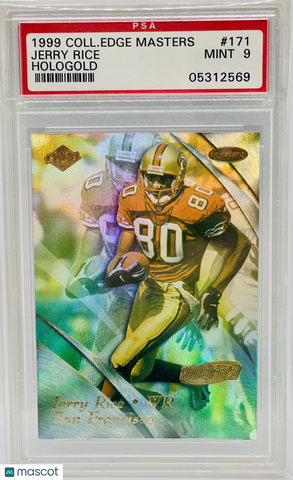 Jerry Rice 1999 Collector's Edge Masters Hologold /25 PSA 9