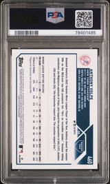 Anthony Volpe 2023 Topps #460  PSA 9 Rookie Yankees