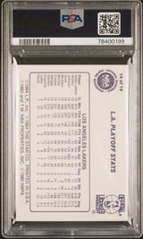 L.a. Playoff Stats 1985-86 Star Lakers Champions  #14  Psa 7