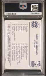 Abdul-jabbar-buss 1985-86 Star Lakers Champions  #1  Psa 9