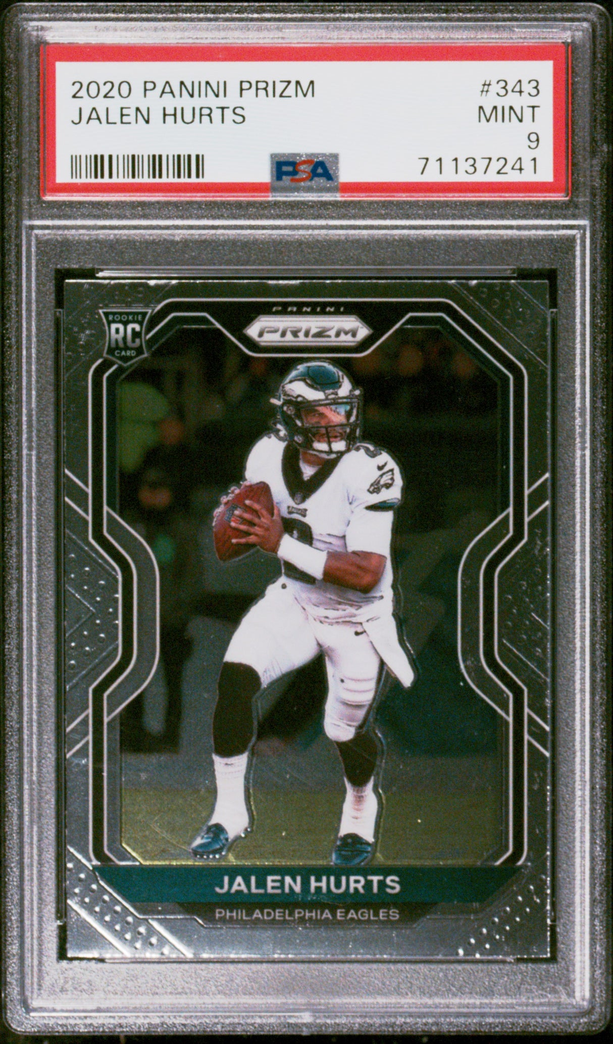 Jalen Hurts 2020 Panini Prizm #343 Psa 9 Eagles