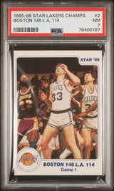 Boston 148 L.a. 114 1985-86 Star Lakers Champions  #2  Psa 7