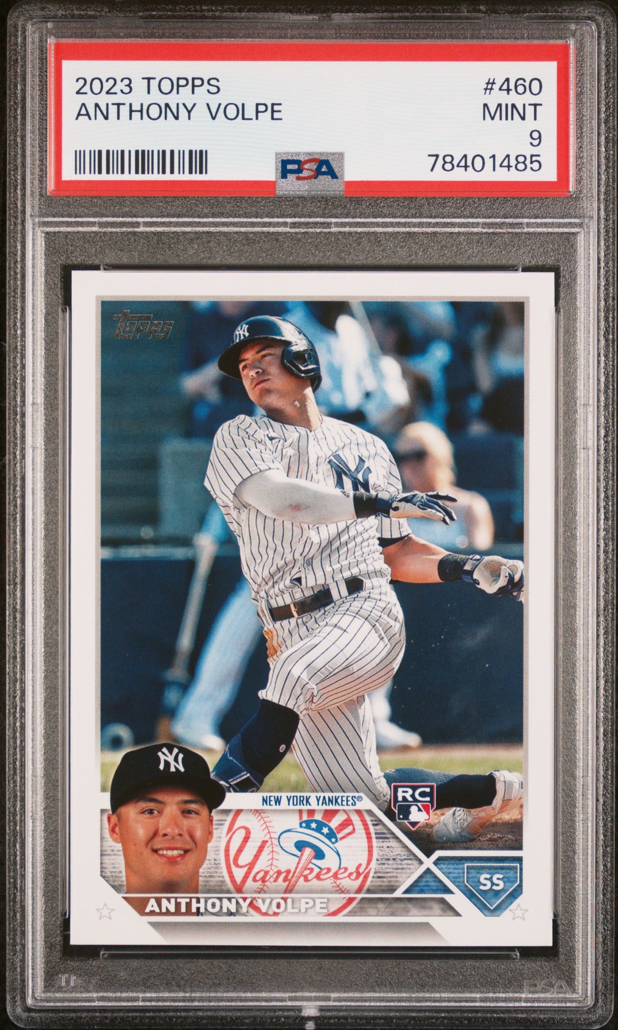 Anthony Volpe 2023 Topps #460  PSA 9 Rookie Yankees