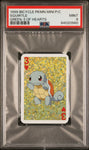 Squirtle 1999 Bicycle Pokémon Mini Green 3 of Hearts PSA 9